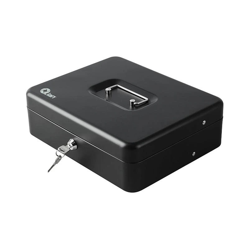 CAJON DE DINERO QIAN CON BANDEJA REMOVIBLE DE DOS NIVELES QOC-143LK