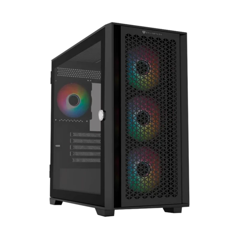 GABINETE BALAM RUSH CARBONO TWIN 8000B M-ATXT  4VENT ARGB NEGRO BR-938778