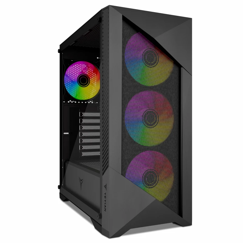 GABINETE GAMER YEYIAN EDGE MID TOWER ARGB ATM, M-ATX (YCM-APEDG-G1)