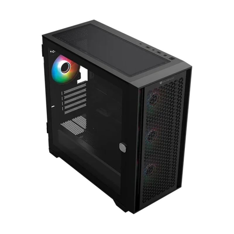 GABINETE BALAM RUSH CARBONO TWIN 8000B M-ATXT  4VENT ARGB NEGRO BR-938778
