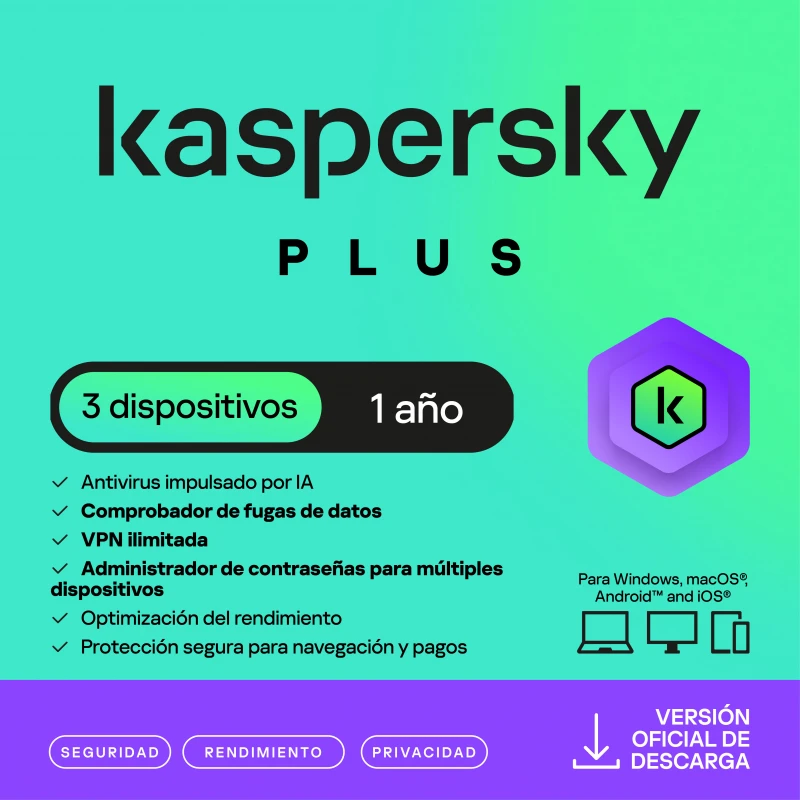 ESD KASPERSKY PLUS 3DV 2KPM 1YR (TMKS-456)
