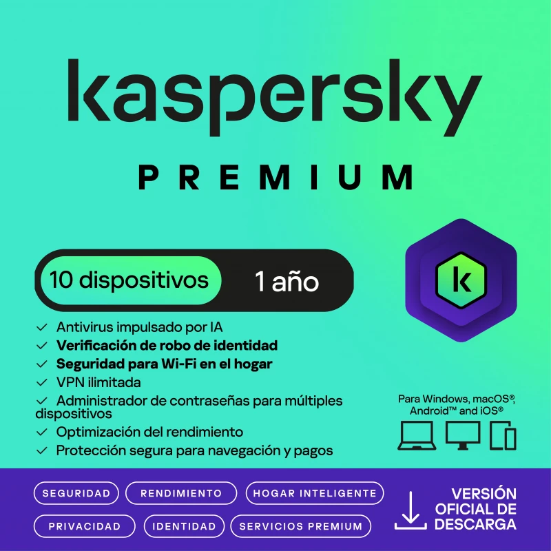 ESD KASPERSKY PREMIUM 10DV 5PKM 1YR (TMKS-462)